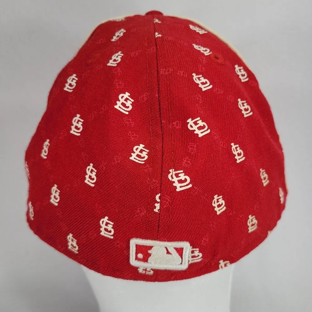 St Louis Cardinals Hat Cap Mens 7-7/8 Red New Era 59Fifty Fitted MLB Baseball